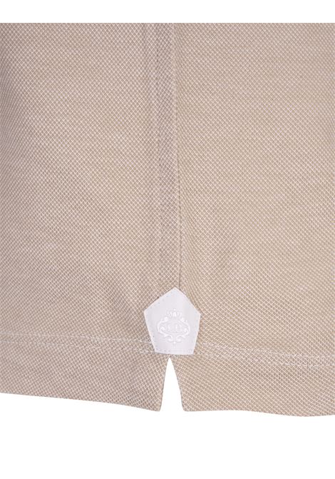 Classic Polo Shirt In Beige Cotton Pique BORRELLI | PL401-CCK402102