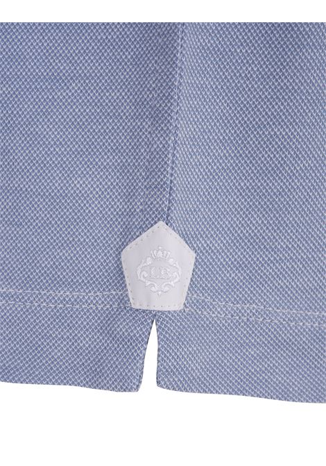 Classic Polo Shirt In Light Blue Cotton Pique BORRELLI | PL401-CCK402103