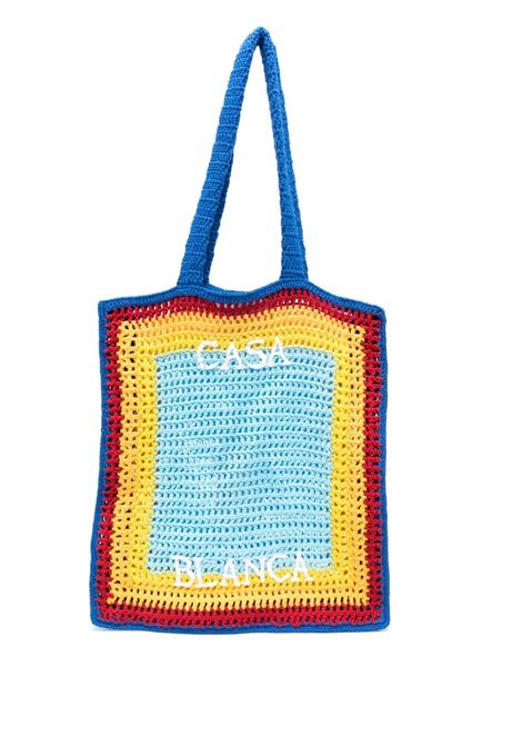 Borsa Shopping Cuzimala Crochet Multicolore CASABLANCA | AS23-BAG-01105