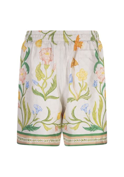 L'Arche Fleurie Silk Shorts CASABLANCA | MS23-TR-01205