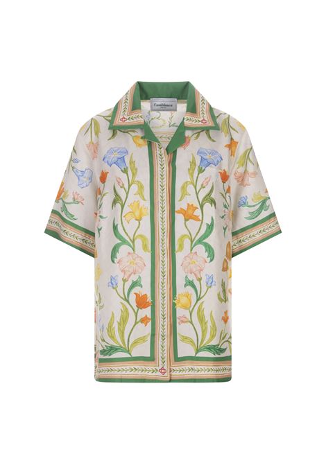 L'Arche Fleurie Silk Short Sleeve Shirt CASABLANCA | WS23-SH-01504