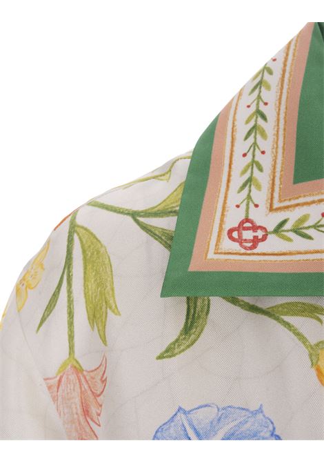 L'Arche Fleurie Silk Short Sleeve Shirt CASABLANCA | WS23-SH-01504