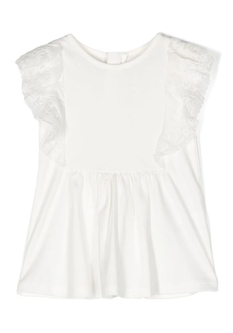 White Dress With Ruffle Chloé Kids | C02337117