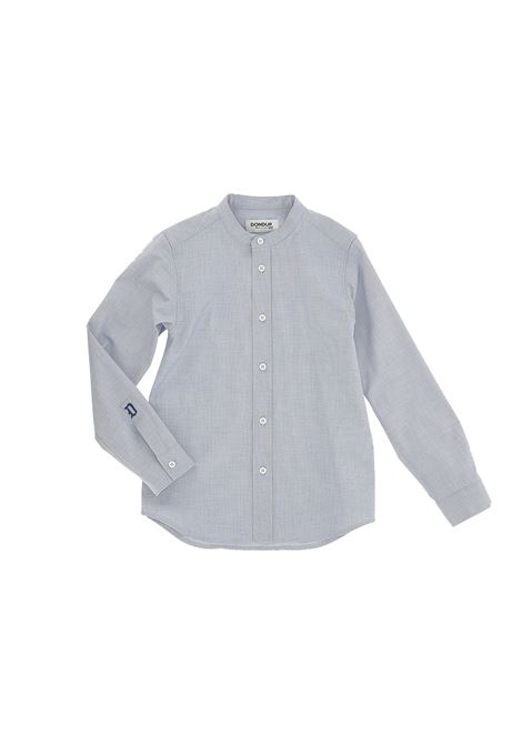 Light Blue Cotton Shirt With Korean Collar DONDUP JUNIOR | DMCA87-CF323-BD0019000