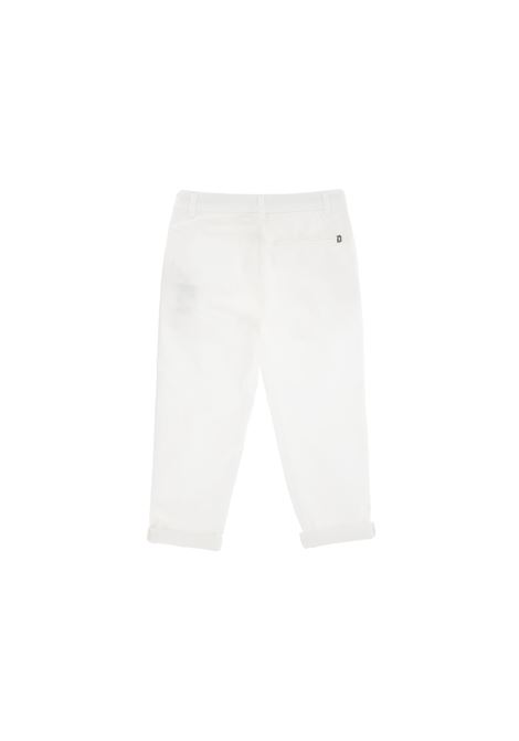 White Chino Trousers DONDUP JUNIOR | DMPA251-CE234-BD003B006