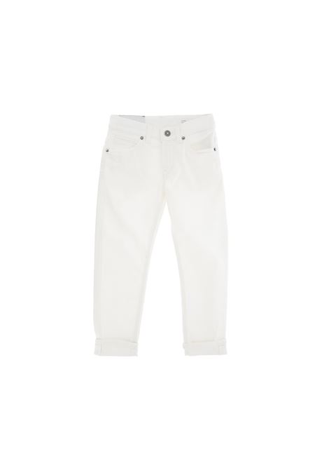White Straight Leg Jeans DONDUP JUNIOR | DMPA262C-DS039-BD006B010