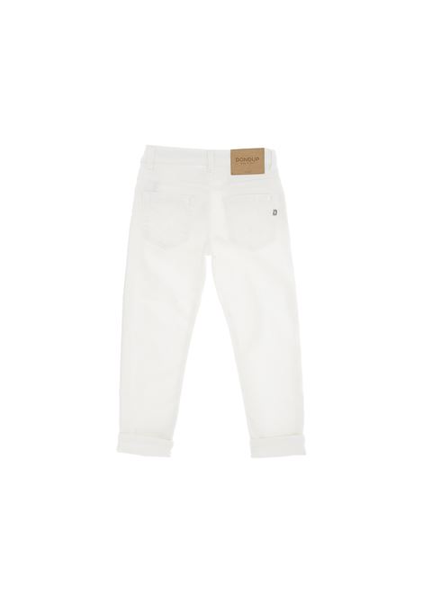 White Straight Leg Jeans DONDUP JUNIOR | DMPA262C-DS039-BD006B010