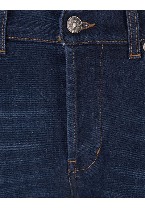 George Skinny Jeans In Dark Blue Stretch Denim DONDUP | UP232-DS0145 FO4800
