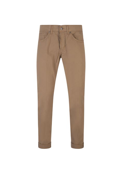 Light Brown George Trousers With Turn-Up DONDUP | UP232-GSE046 PTD037