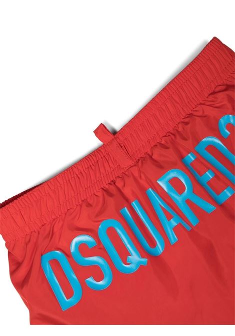 Swim Shorts Rossi Con Logo Sul Retro DSQUARED2 KIDS | DQ1644-D00QKDQ0413