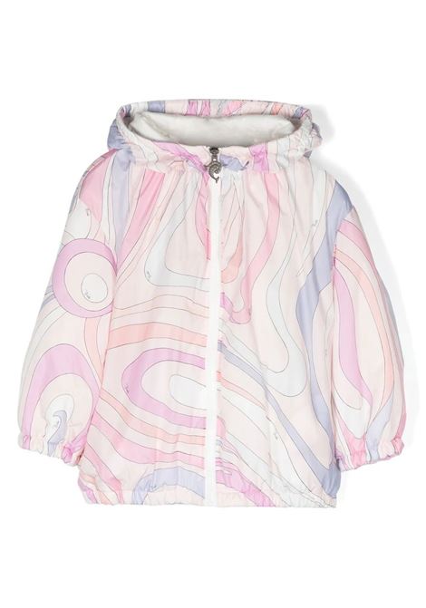 Windbreaker With Pink Marble Print EMILIO PUCCI JUNIOR | PS2P07-N0159500MC