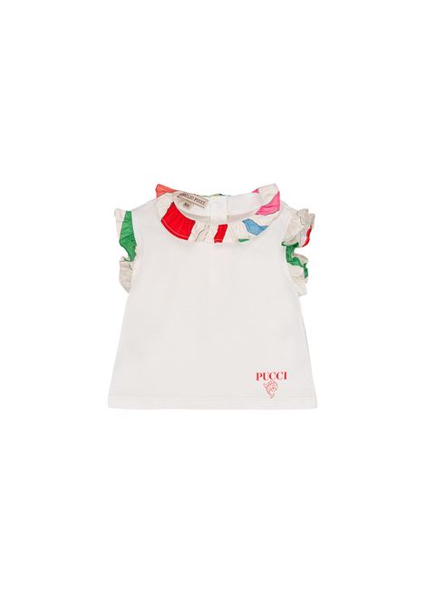 White Top With Marble Finishes EMILIO PUCCI JUNIOR | PS8031-J0177101