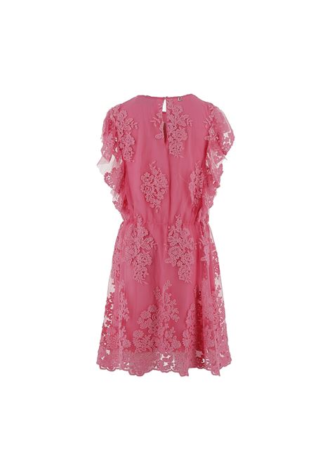 Pink Sleeveless Dress In Embroidered Tulle ERMANNO SCERVINO JUNIOR | SFAB095C-TU78-BS0013000