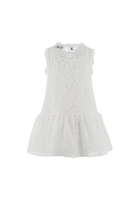 Sleeveless Dress In White Lace ERMANNO SCERVINO JUNIOR | SFAB114-RI345-BS0040001