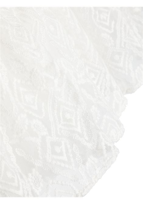 Sleeveless Dress In White Lace ERMANNO SCERVINO JUNIOR | SFAB114-RI345-BS0040001