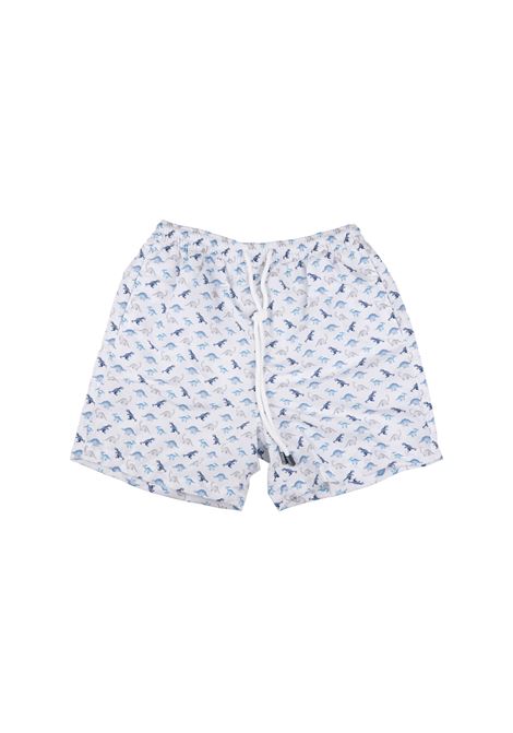 White Swim Shorts With Dinosaur Pattern FEDELI KIDS | 6BE00104-C075971