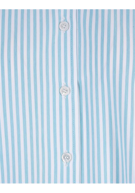 Sky Blue Striped Pepe Ml. Tecno Jersey Shirt FEDELI | 6DE0002007