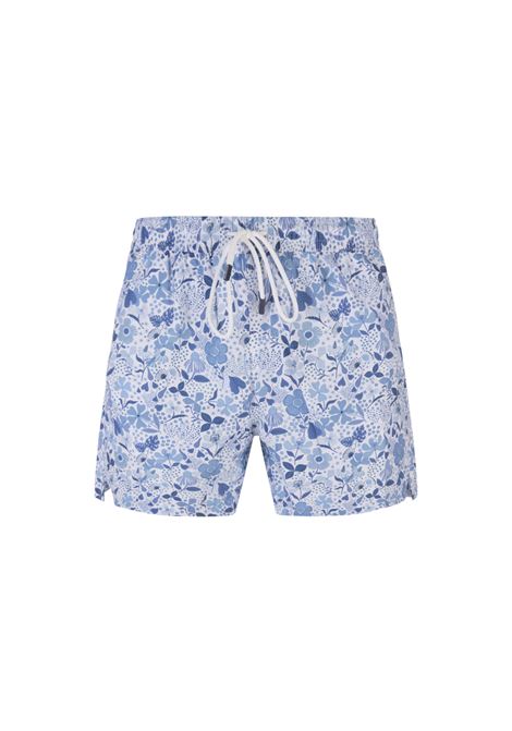 Floreal- Print blue Swim Shorts FEDELI | UE00318-C075839
