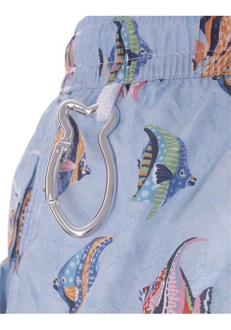Costume Da Bagno azzurro Con Stampa pesci multicolore FEDELI | UE00318-C076441