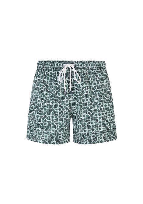Swim Shorts green pattern FEDELI | UE00318-I210