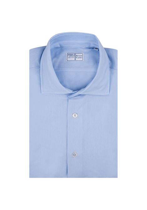 Light Blue Strech Shirt FEDELI | UE00522-CC0010