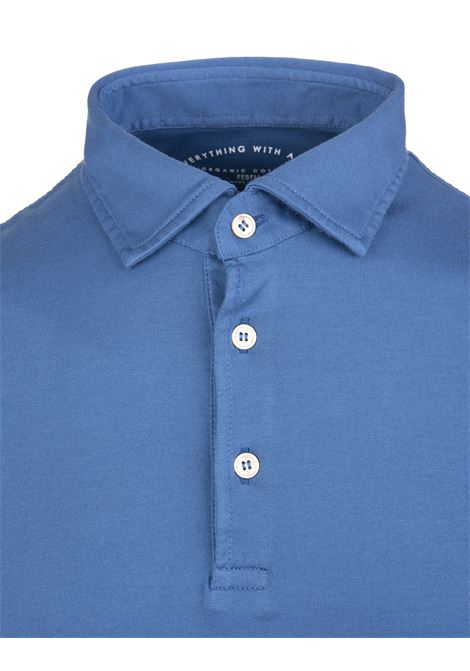 Blue Polo Shirt In Organic Cotton FEDELI | UED0110525