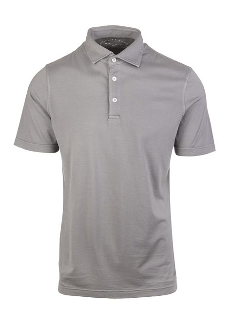 Grey Polo Shirt In Organic Cotton FEDELI | UED011084