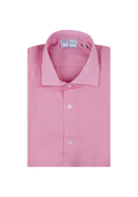 Pink Poplin Classic Shirt FEDELI | UED0507CE-CC152