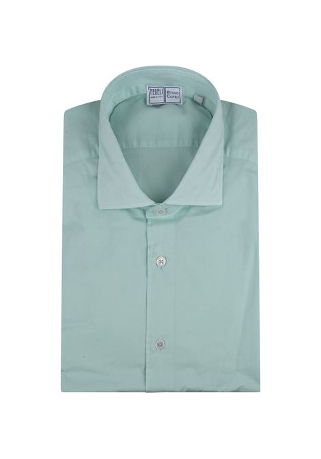 Aqua Green Poplin Classic Shirt FEDELI | UED0507CE-CC156
