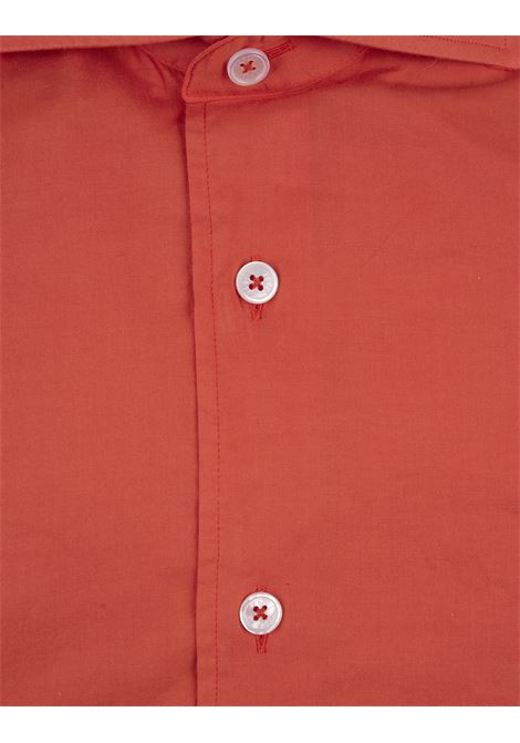 Orange Poplin Classic Shirt FEDELI | UED0507CE-CC158