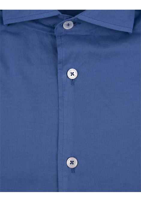 Blue Poplin Classic Shirt FEDELI | UED0507CE-CC73