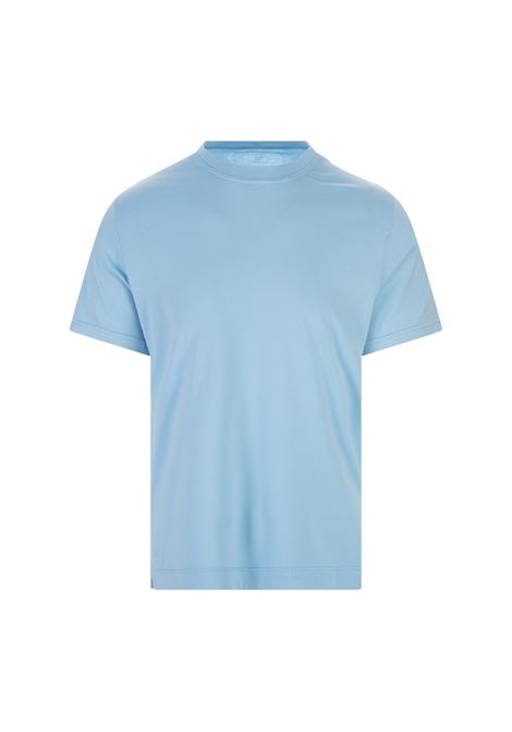 T-Shirt Basic In Cotone Organico Azzurro FEDELI | UEF0103155