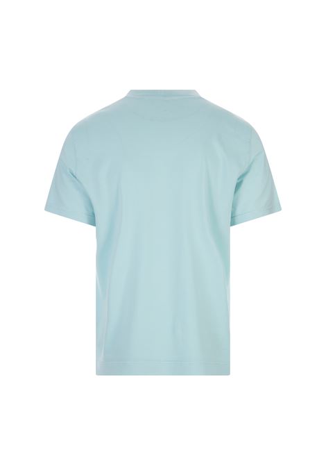 Basic T-Shirt In Aquamarine Organic Cotton FEDELI | UEF0103156
