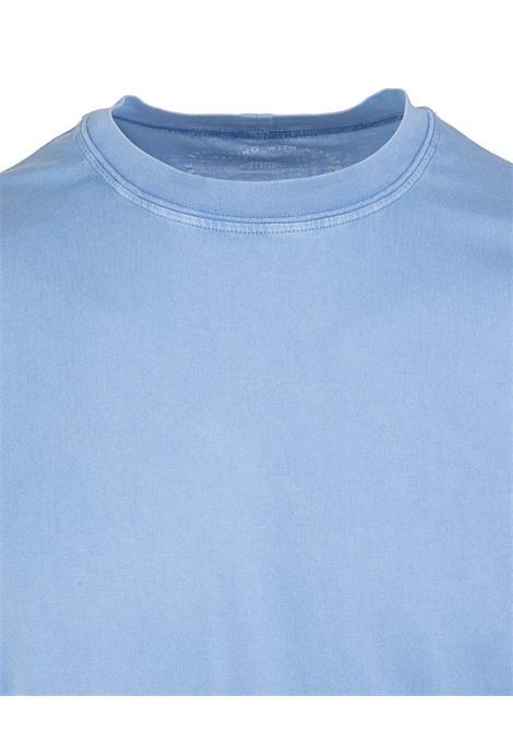 Basic T-Shirt In Light Blue Organic Cotton FEDELI | UEF010321