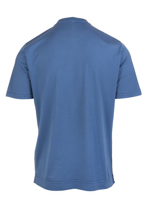 Basic T-Shirt In Blue Organic Cotton FEDELI | UEF0103525