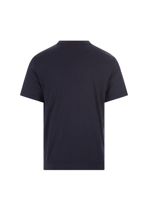 T-Shirt Basic In Cotone Organico Blu Notte FEDELI | UEF0103626