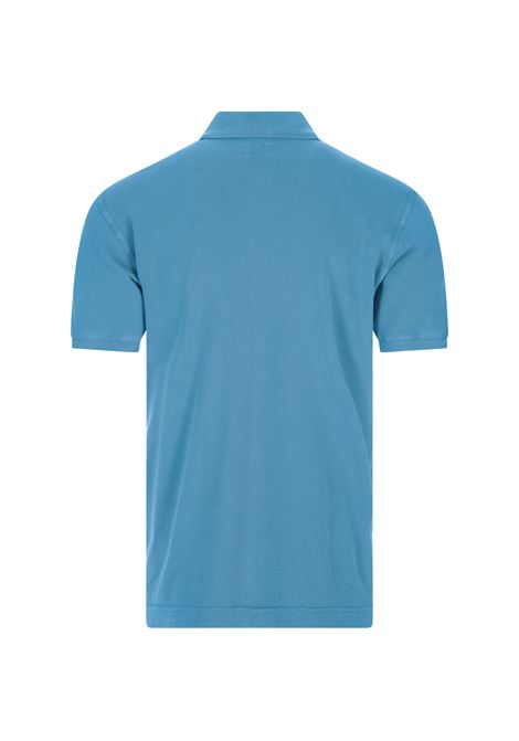 Sky Blue Cotton Pique Polo Shirt FEDELI | UEF0108155