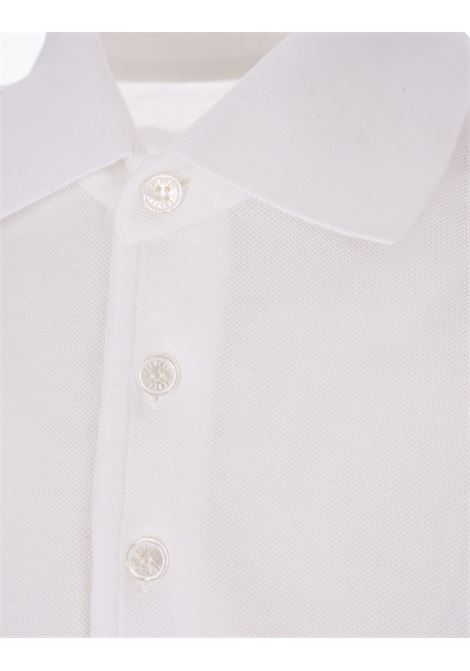 White Cotton Pique Polo Shirt FEDELI | UEF010841