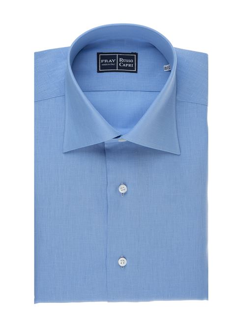 Regular Fit Shirt In Azure Linen FRAY | 0000R1