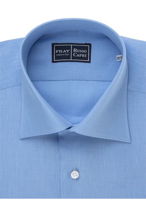 Regular Fit Shirt In Azure Linen FRAY | 0000R1