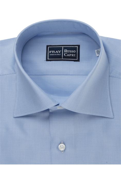Camicia Regular Fit In Cotone Oxford Azzurro FRAY | 11655