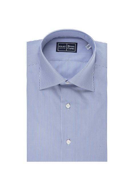 Regular Fit Shirt with Light Blue And White Stripes FRAY | 12789