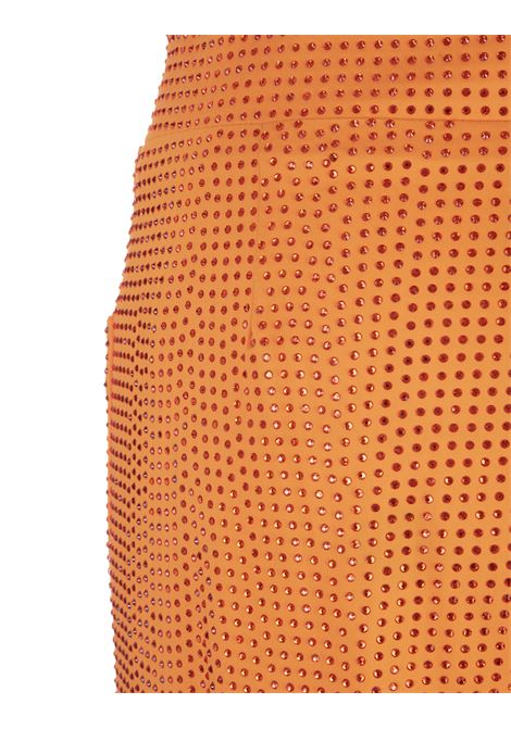Orange Straight Trousers With Crystals GIUSEPPE DI MORABITO | 061PA-C-23745