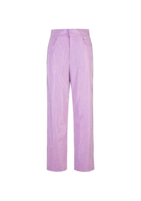 Lilac Straight Trousers With Crystals GIUSEPPE DI MORABITO | 061PA-C-23762