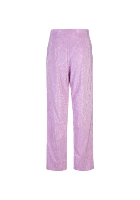 Lilac Straight Trousers With Crystals GIUSEPPE DI MORABITO | 061PA-C-23762