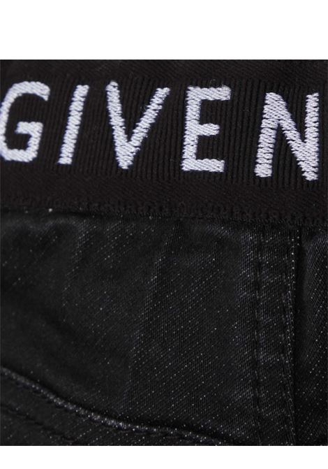 Black Denim Shorts With Logo GIVENCHY KIDS | H04159Z11