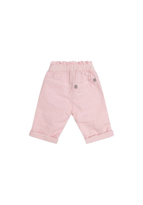 Pink 4G Jacquard Trousers GIVENCHY KIDS | H0416444Z
