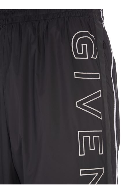Black Nylon Joggers With Logo GIVENCHY | BM50VZ14DG001
