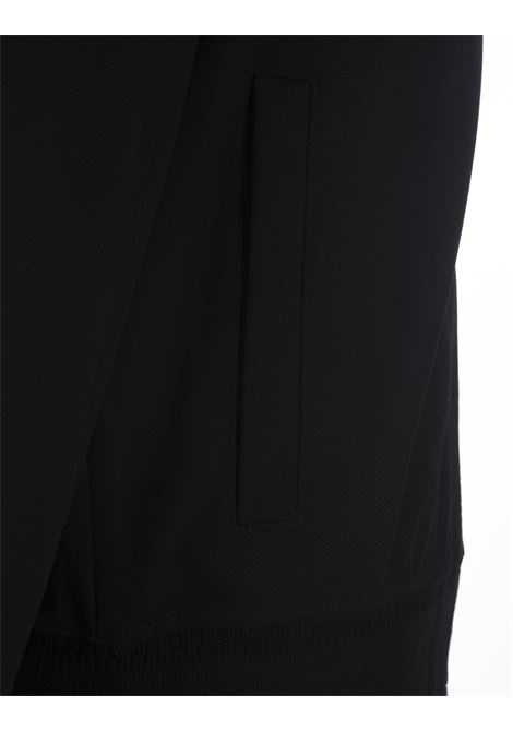 Black Zipped Sweatshirt With Contrast Logo GIVENCHY | BMJ0K13YBH001