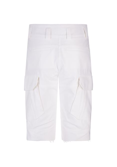 White Cotton Cargo Bermuda Shorts GIVENCHY | BW50Z714SJ100